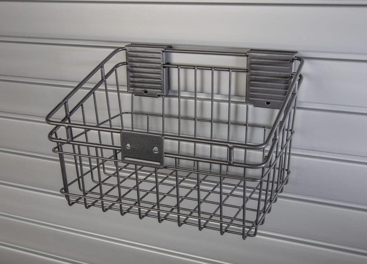 Handi Tool Rail with Deluxe Hook & Basket Kit - 82" Slatwall Strip with HandiWall Accessories