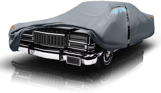 Waterproof Mercury Grand Marquis Marquis(1983-2011) Car Cover with Breathable Vents, [2025 Upgrade] Premium Covers with Cotton Liner And Zipper Door, Sun Rain Snow Dust Uv Protection.(Gift with Towel)