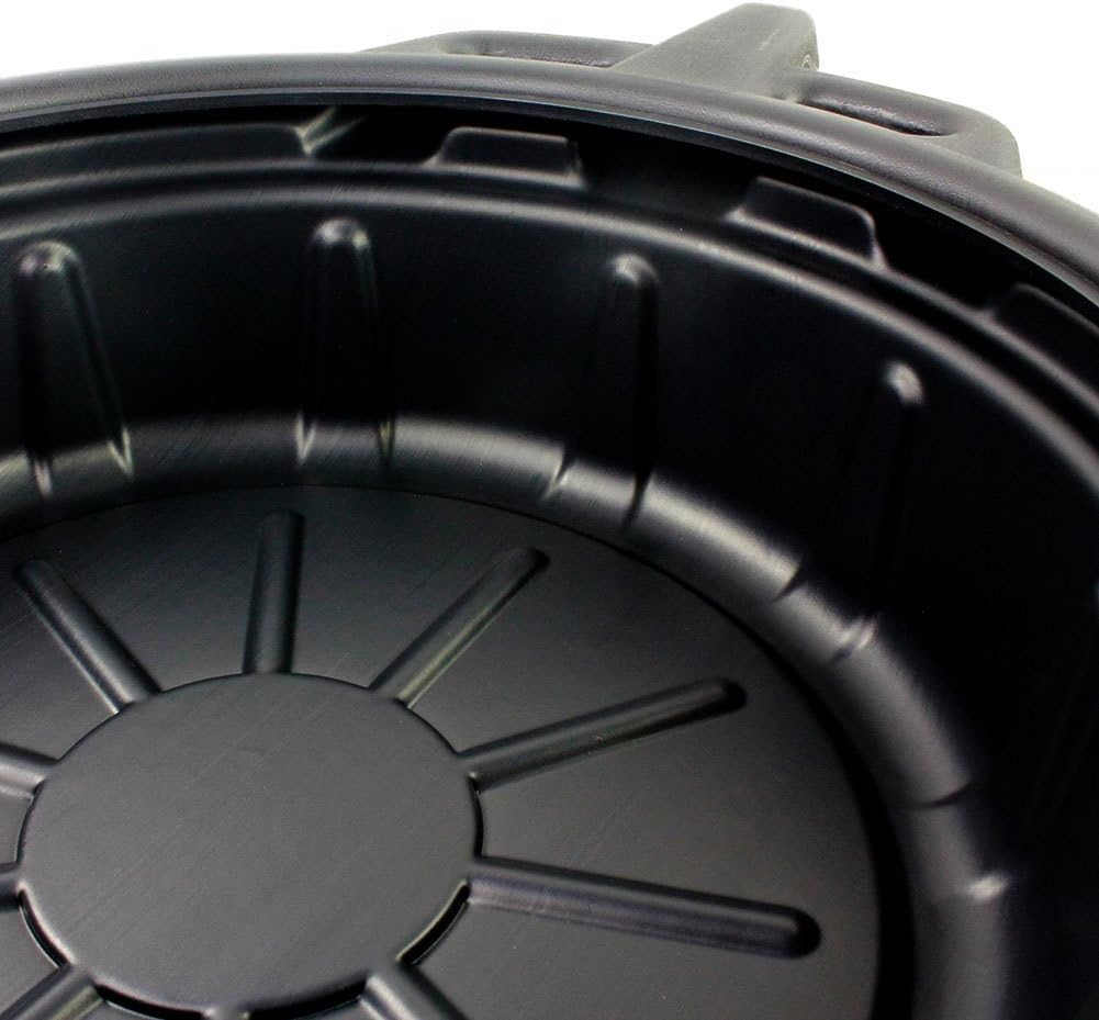 Capri Tools CP21021 Portable Oil Drain Pan, Anti-Freeze, Black