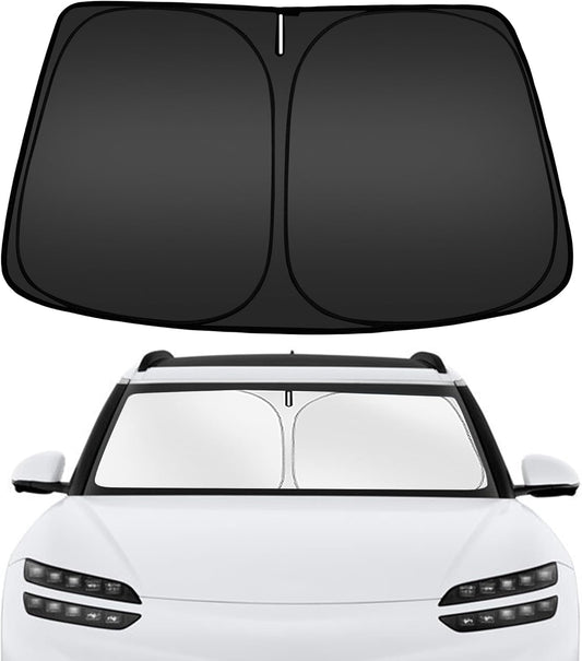 ARISMOTOR Windshield Sun Shade for Genesis GV60 2023-2025, Custom Fit Foldable Front Window Sunshade Sun Visor Protector, Block UV Rays Keep Your Car Cooler