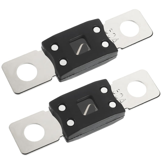 60A MEGA High Current Fuse - 60 Amp Bolt-on Fuse for Cars, Trucks, Construction Vehicles, Buses, Caravans (2 Pcs)