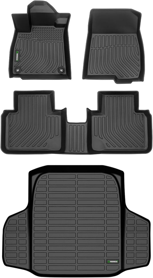 ANBINGO®Floor Mats Fit for 2018-2022 Honda Accord (Include Hybrid Models)& Cargo Liner All Weather Mats for Accord 2019 TPE Car Mat Rugs for Accord 2020 Rubber Trunk Carpet for Accord 2021 Accessories