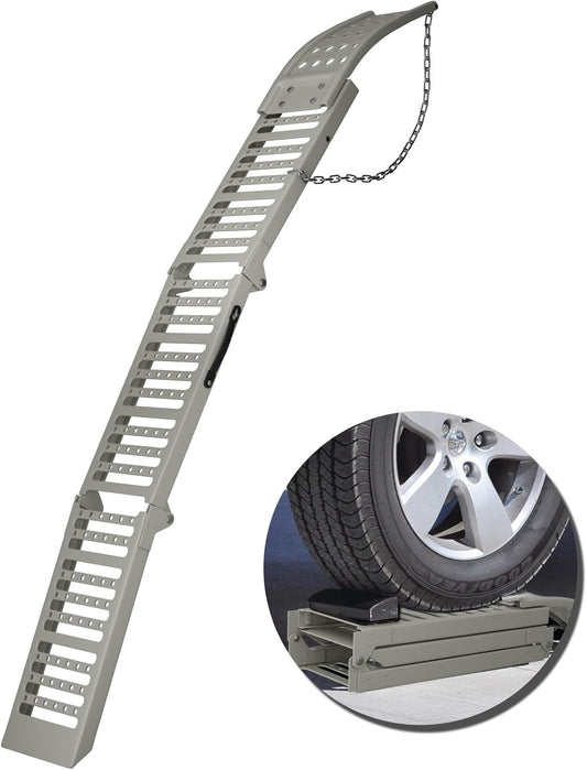 77.2" L x 9.8" W Truck Ramps,1212 Lbs Loading Ramps for Pickup Trucks,Steel Folding Ramps for Lawn Mower,Motorcycle Ramp,ATV/UTV,Snow Blower,Dirt Bikes,Carts,Trailers(1 pc)