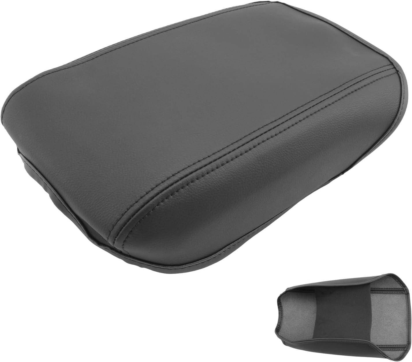 SXCY for 2024 2025 Sportage Armrest Cover for Kia Sportage 2024 2025 Accessories 2023 2024 2025 Sportage Center Console Cover 2024 2025 Sportage Middle Console Cover (Black Leather Cover)