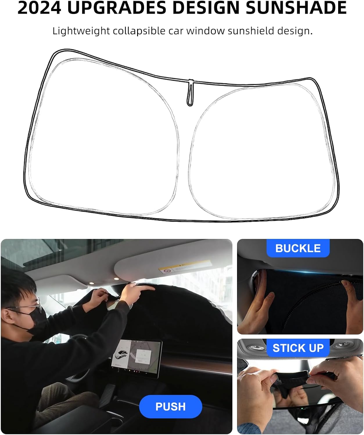 Sun Shade Windshield Sunshade for 2019 2020 2021 2022 2023 2024 Mercedes Benz SLC E-Class E200 E260 E300 E350 Coupe Sun Visor,Front Window Shield Cover Protector 240T Reflective Car Accessories