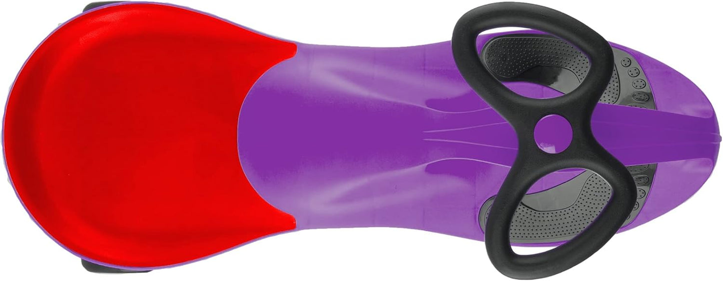 Wiggle Car Ride On Toy – No Batteries, Gears or Pedals – Twist, Swivel, Go – Outdoor Ride Ons for Kids 3 Years and Up by Lil’ Rider (Purple)