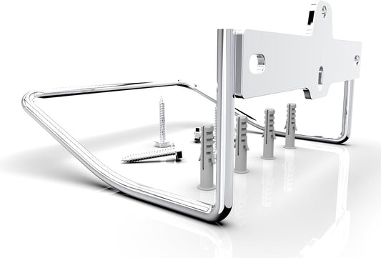 JBscoop 2 Ladder Hooks Wall Mount for Ladder Storage Strollers and Folding Chair, Heavy Duty Lader Holder Rust Proof SS304 (2)