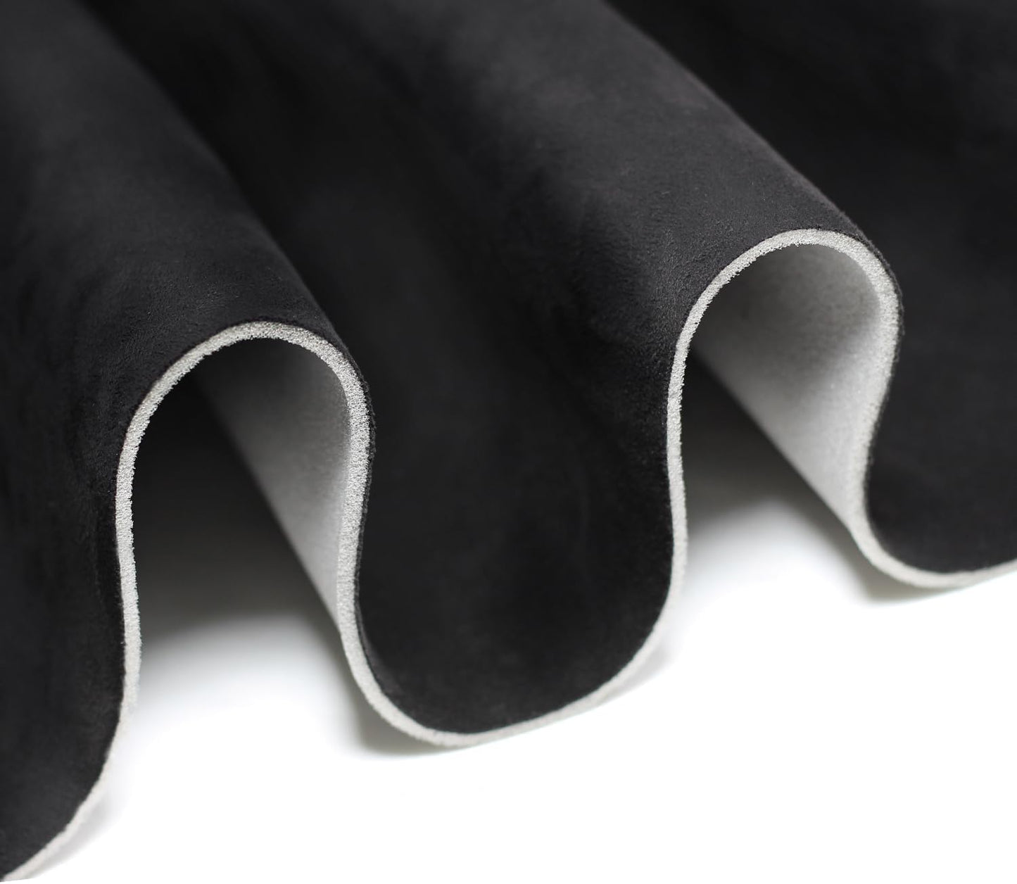Suede Headliner Fabric with Foam Backing - Black Suede Headliner wrap Interior Material for Car/Truck/SUV/RV Roof, Home Repair/DIY Headliner Material Automotive Headliner Fabric (Black, 120"×60")