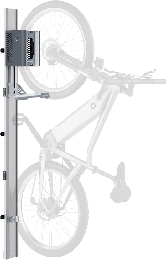 monTEK Automatic Lift EBike Rack – Fits 24-29" Tires, Heavy-Duty Vertical Wall Rack for Bicycles (Up to 71 lbs) - Effortless Lifting, Easy Install - Space-Saving Storage for Garage, Shed, SG
