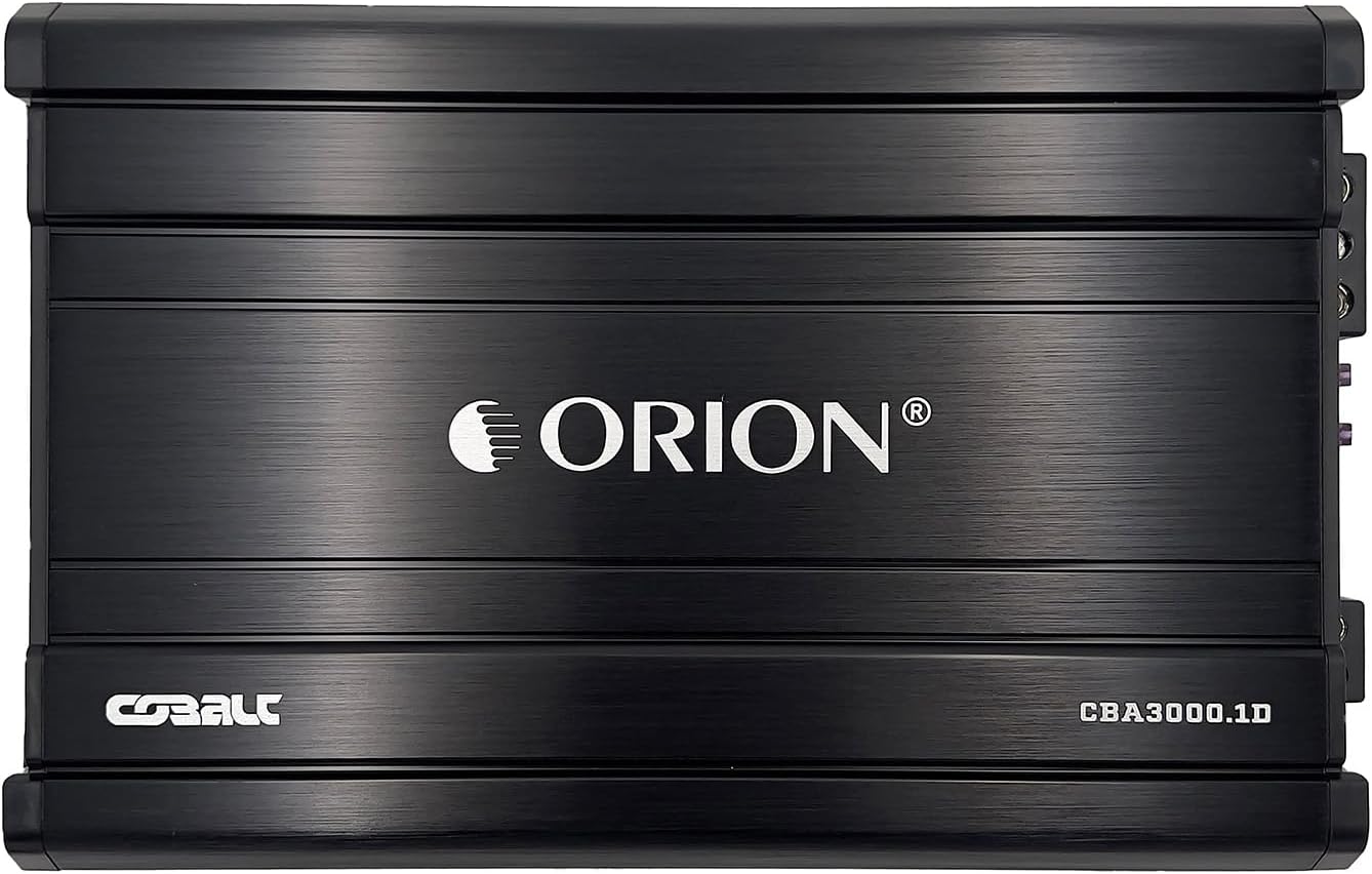 Orion Cobalt CBA3000.1D Monoblock 1-Channel Class D Amplifier for Car Subwoofer, 3000W, 2/4 Ohm Stable, Adjustable Low Pass & Subsonic Filter with Bass Boost, MOSFET Power Supply, Bass Knob Included
