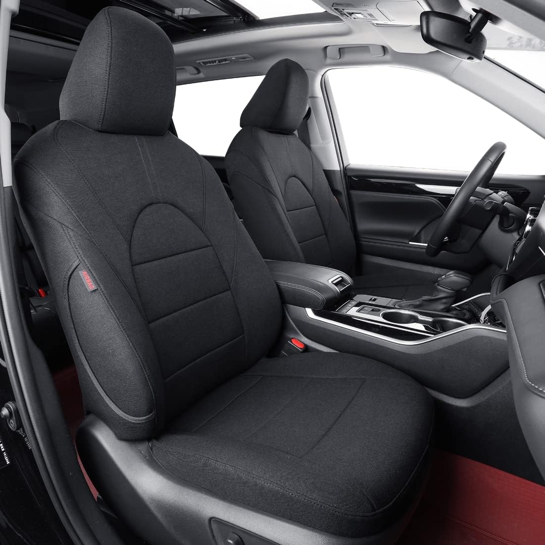 coverdream Custom Seat Covers Compatible with Select Toyota Camry XLE, XSE, XLE V6, XSE V6 2018 2019 2020 2021 2022 2023 Models (Black,Full Set)