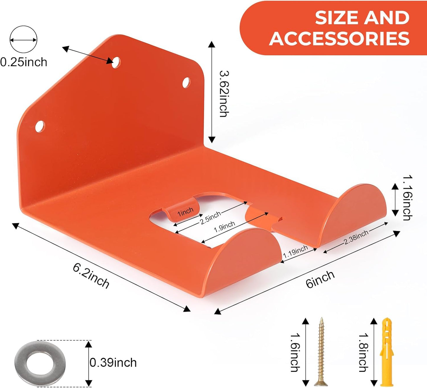 Garage Organizer Trimmer Rack, 2 Pack Heavy Duty Weed Eater Hanger Garage Storage, Wall Hanging Garden Power Tool Hanger Weedeater Rack
