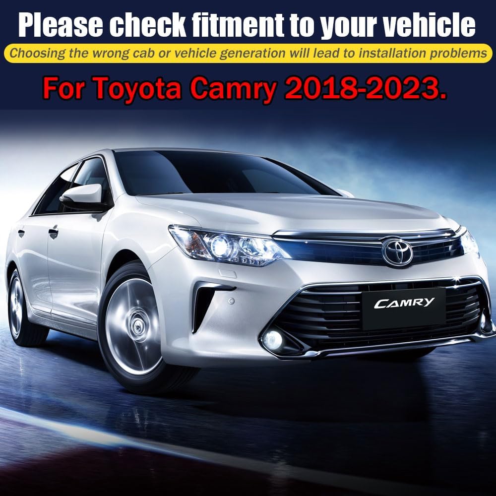 Rain Guards for Camry 2018-2023, Tape-on Side Window Deflectors for Camry, Window Visors for Toyota Cars, for Toyota Car Accessories, 4 pcs