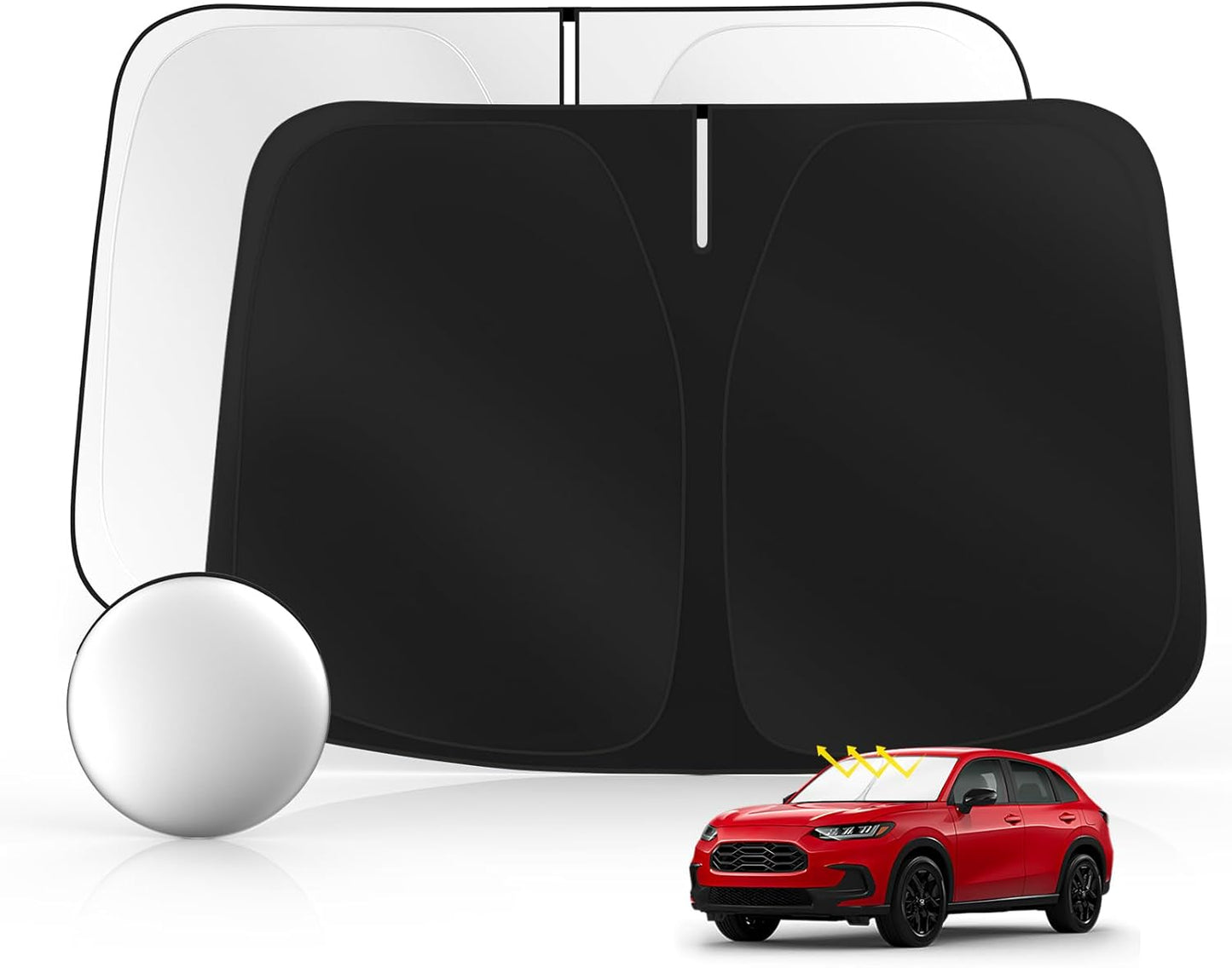 Windshield Sun Shade for Honda HR-V (LX Sport EX EX-L) 2023-2025 2026 Foldable HRV Sunshade Custom Fit Front Window Car Interior Accessories Protector Blocks UV Rays