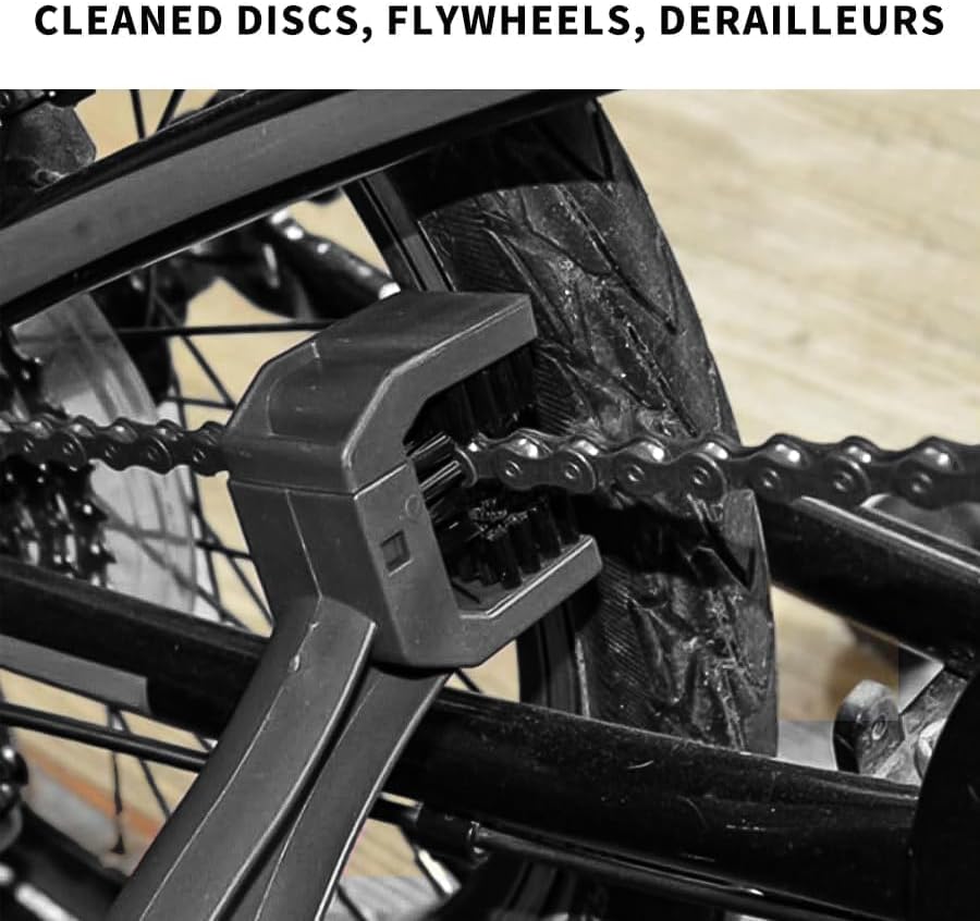 Bicycle Chain Cleaning Tool Brush Motorcycle Chain Brush，MotorcycleBicycle Chain Cleaner and Gear Cleaning Tool - Bike Maintenance Cleaning Brush for Chain and Gear Kit