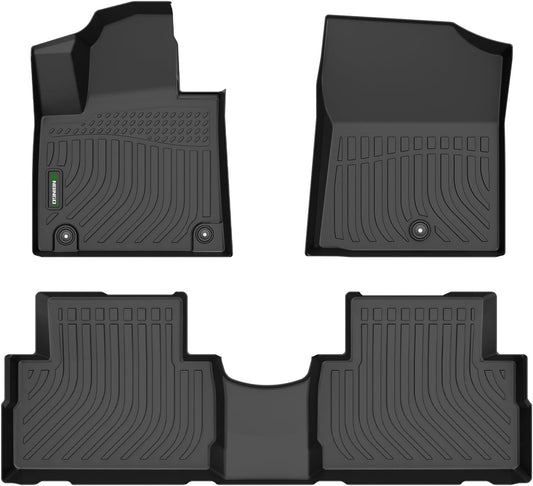 ANBINGO®Floor Mats Fit for Hyundai Santa Fe 2021-2023 Gas Only All Weather Mats for 2022 Santa Fe TPE Car Mat Rugs for Santa Fe Rubber Trunk Carpet for Santa Fe Automotive Accessories