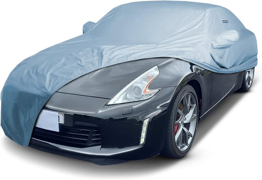 iCarCover Custom Car Cover for 2003-2025 Nissan Z, 370Z, 350Z, Waterproof All-Weather Rain Snow UV Sun Protector Full Exterior Indoor Outdoor Car Cover with Strap