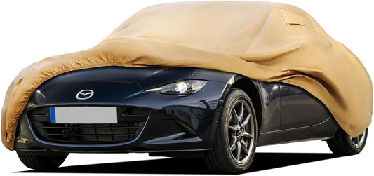 Heavy Duty Outdoor Car Cover Custom Fit for Mazda MX-5,Windproof All Weather Waterproof Sun Rain UV Dust Snow Protection Outdoor Car Covers