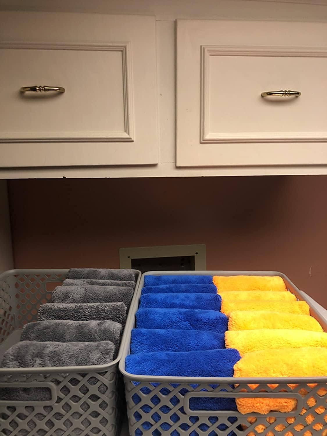 Plush Edgeless Microfiber Towel for Car, Soft Drying Wash Detailing Buffing Polishing Towel, 500 GSM 6PACK 16 x 16inches (Black, 6Pack)