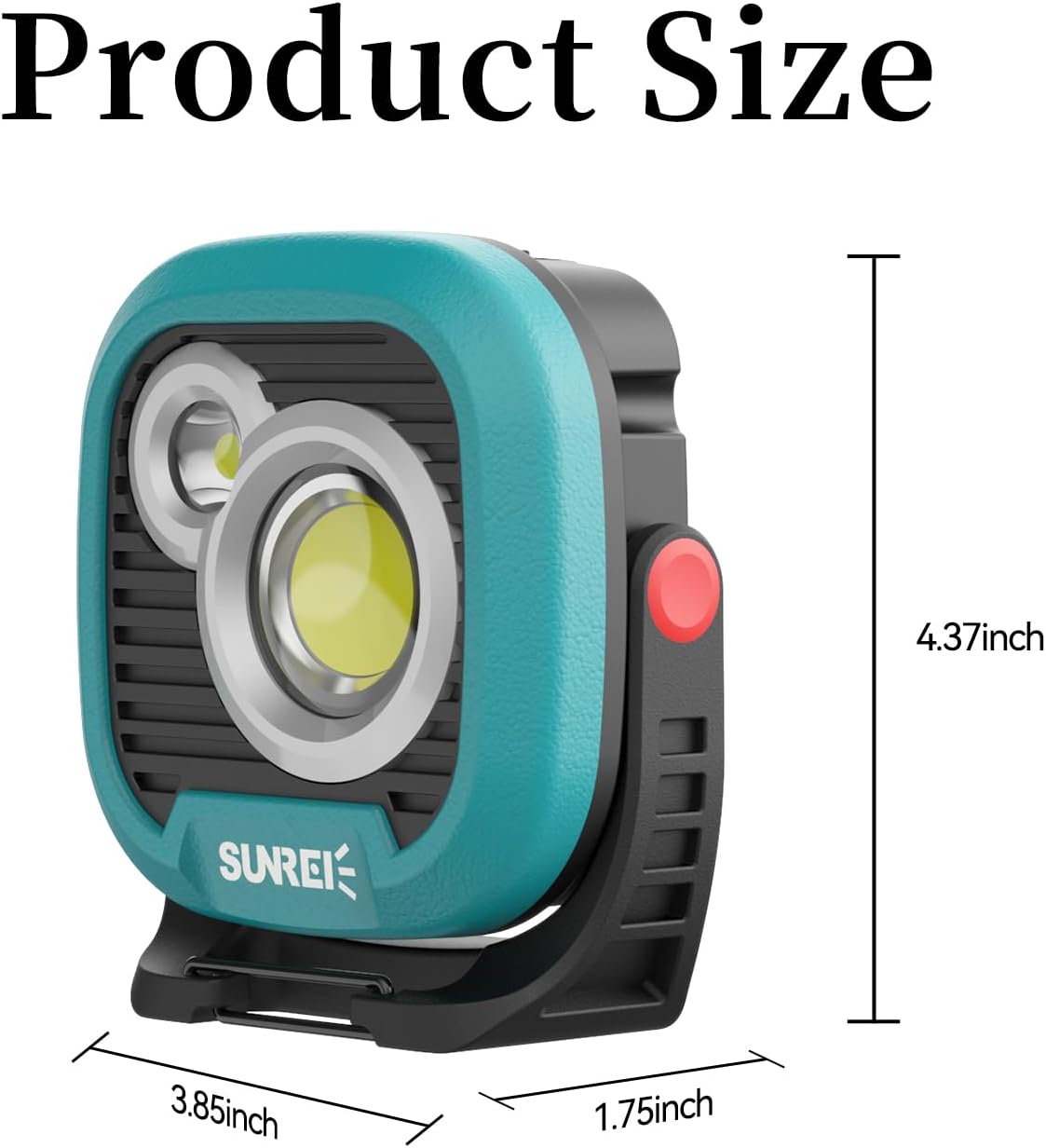 LED Rechargeable Magnetic Work Light SUNREI Mechanic Light Power Bank 180° Rotating, 1500LM, 6 Modes, Magnetic&Hook, 13500mAh Battery, Magnetic Flashlight for Camping, Car Repairing (Blue)