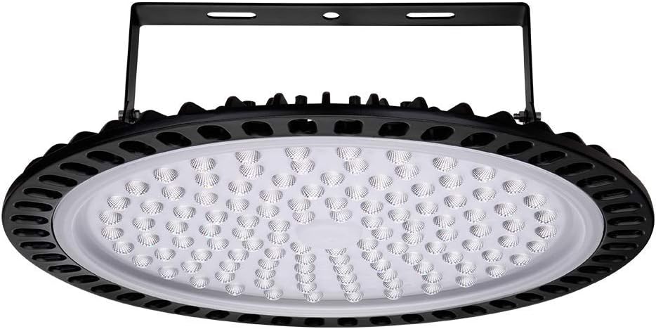 Viugreum 10 Pack 500W UFO LED High Bay Light, 50000LM 6500K Daylight White Ultra Thin LED Warehouse Lighting, IP65 Waterproof Commercial Bay Lighting for Garage Barn Workshop