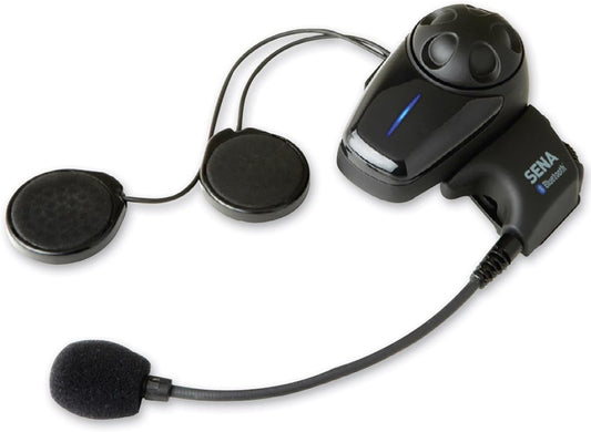 Sena SMH10-11 Motorcycle Bluetooth Headset/Intercom Communication System with Universal Microphone Kit (Single)