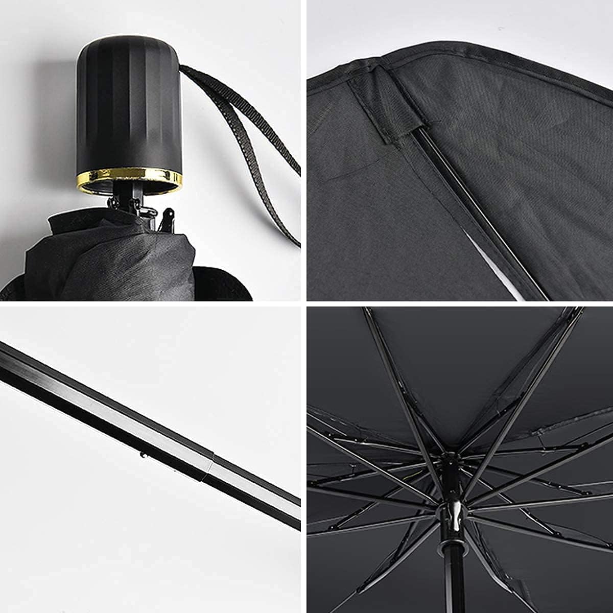 helloleiboo Car Windshield Sun Shade UV Rays and Heat Sun Visor Protector Foldable Reflector Umbrella brella Shield