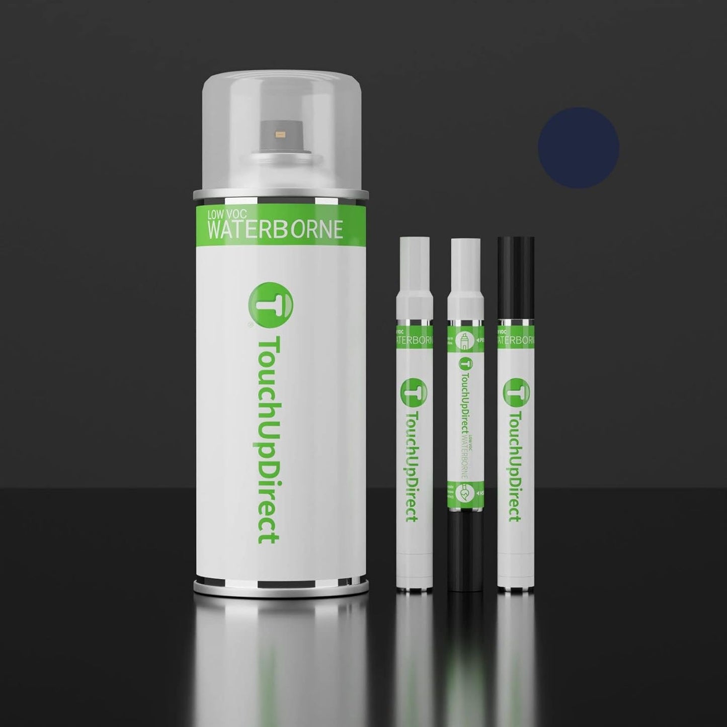 TouchUpDirect 8S6 Dark/Nautical Blue Metallic for Toyota Exact Match Touch Up Paint Combo - Preferred Package