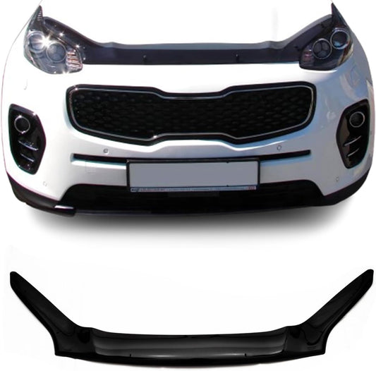 OMAC Front Bug Shield Hood Deflector Guard fits Kia Sportage 2017-2022 Black Smoke