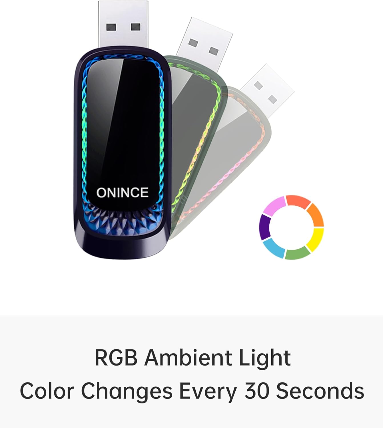 Apple CarPlay Wireless Adapter (2025 Upgrade) – Convert Wired CarPlay to Wireless, Stable Connection, RGB Ambient Lighting, Compatible with Wired CarPlay Cars & iPhone