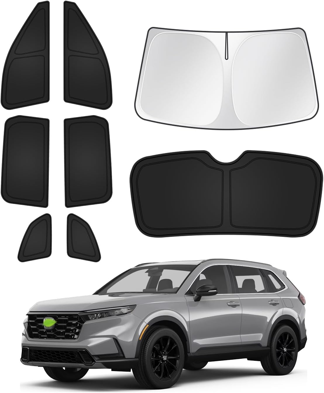 Sunshades for Honda CRV 2023-2025 2026 CR-V Accessories Windshield Sun Shade Side Rear Window Shade Cover Sun Visor Shield Privacy Protection Keep Vehicle Cool Black 8PCS
