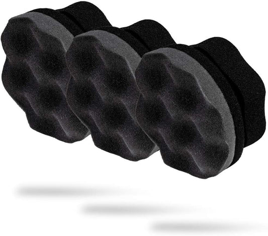 Adam's Polishes Pro Tire Hex Grip Applicator (3 Pack) - Tire Shine Car Detailing Foam Sponge Tool|Car Cleaning Supplies After Car Wash Tire Cleaner | for Vinyl Rubber & Trim Accessories-Wheel Cleaner