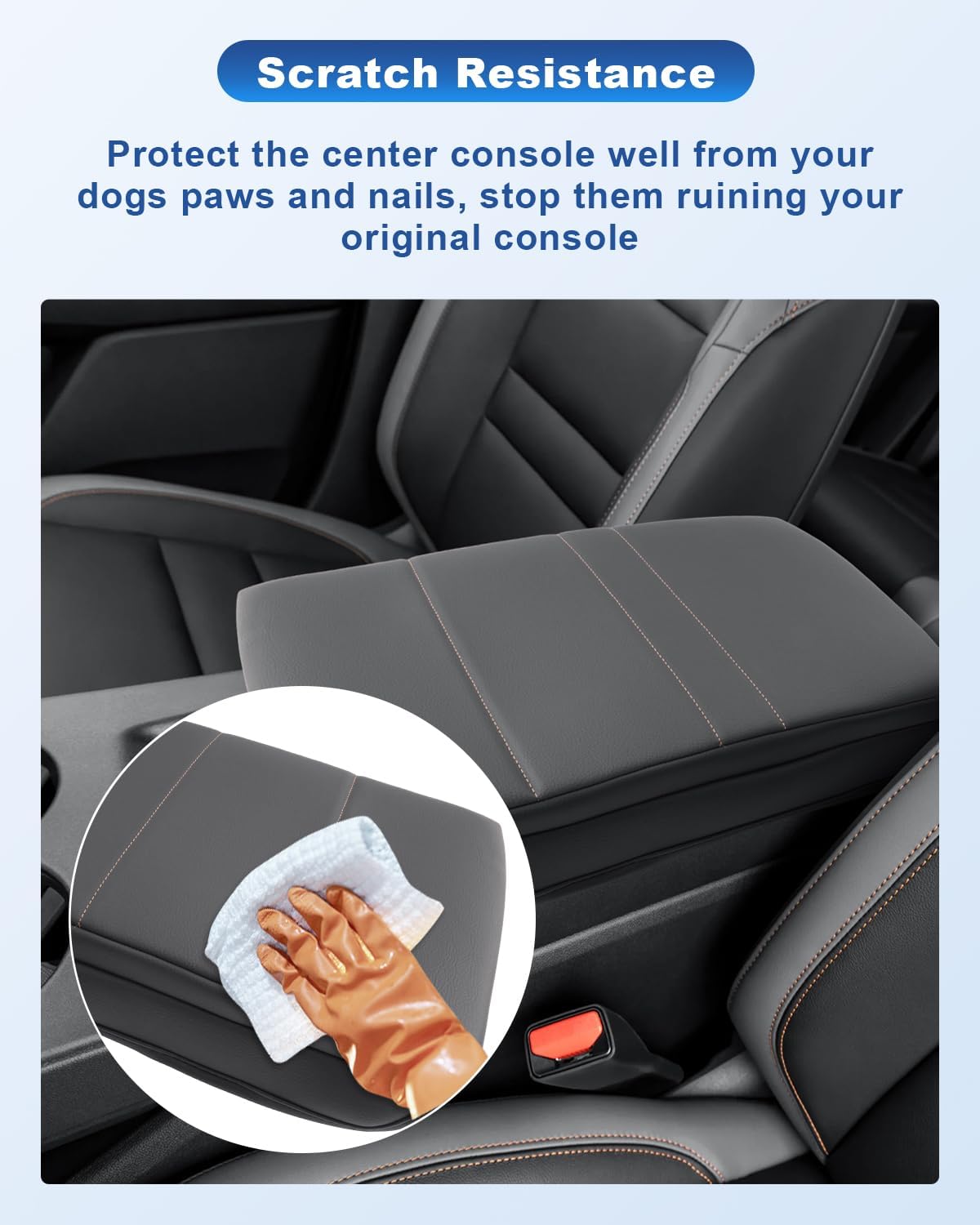 CDEFG for 2024-2025 Honda Prologue Center Console Cover for 2024-2025 Honda Prologue Accessories Armrest Cover 2024-2025 Prologue Middle Console Pad Arm Rest Cushion Leather Cover