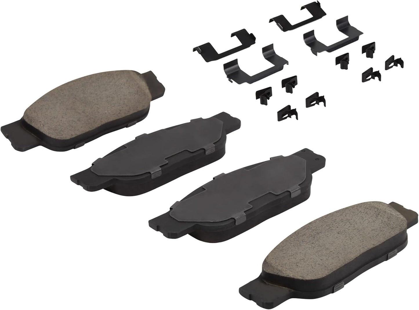 Premium Ceramic Front Brake Pads (1001-0805C) Compatible with Ford Thunderbird 2002-2005, Jaguar S-Type 2000-2004, Lincoln LS 2000-2006