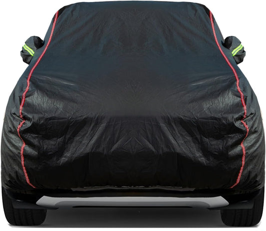 Breathable New Material, Waterproof Car Cover, Locks and Zipper Doors, Sunscreen Waterproof UV Prevention Snowproof Wind and Windproof,Suitable for Indoor Outdoor,for SUV (214"-236") B15