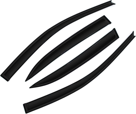 Smoke Window Visors Compatible with 2003-2008 Toyota Corolla Sun/Rain Guards Wind Deflector 4pcs 94620