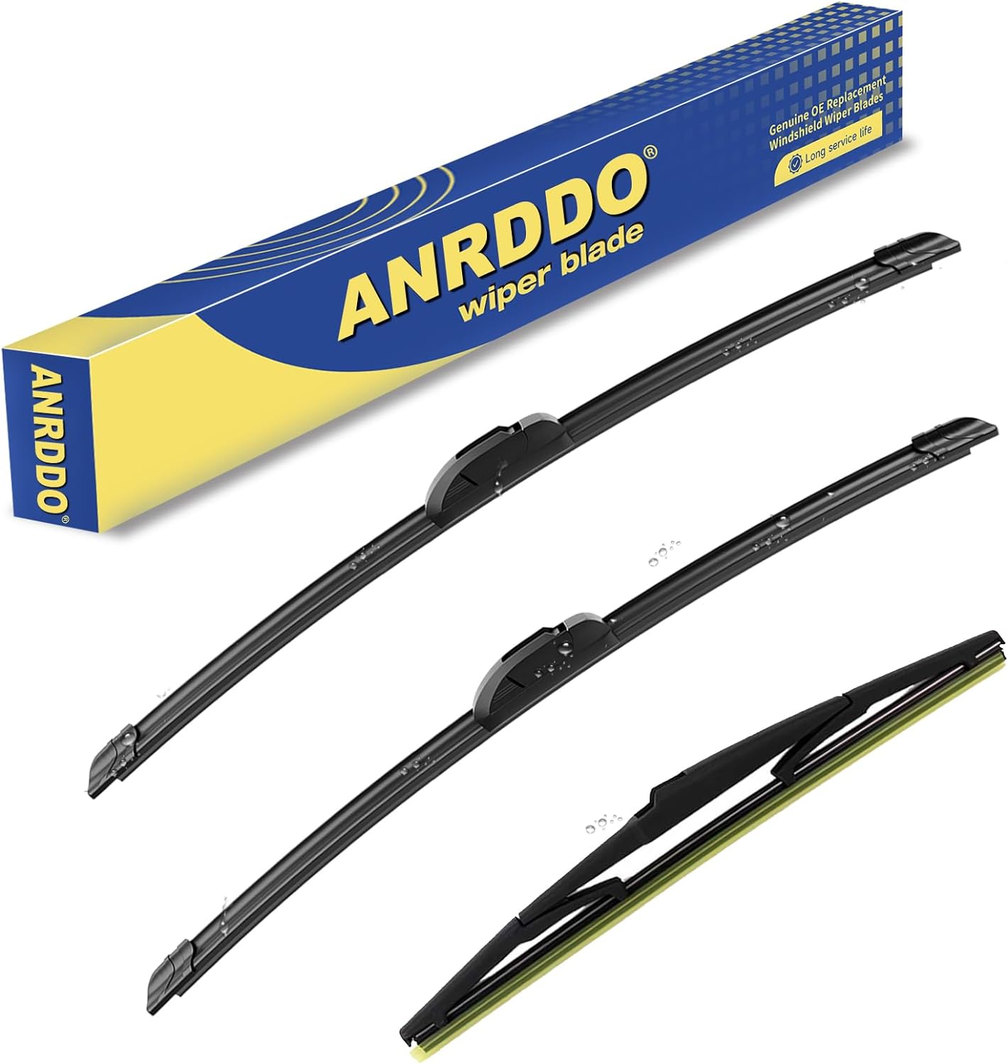 3 wipers Replacement For 2010 2011 2012 2013 2014 2015 Lexus RX350 RX450h, Windshield Wiper Blades Original Equipment Replacement - 26"+22"+16" (Set of 3) U/J HOOK