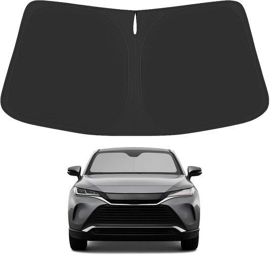 Proadsy for Toyota Venza 2021-2024 2025 Windshield Sun Shade 4-Layer Foldable Front Sunshade Protector Sun Visor Blocks UV Rays Keep Car Cooler