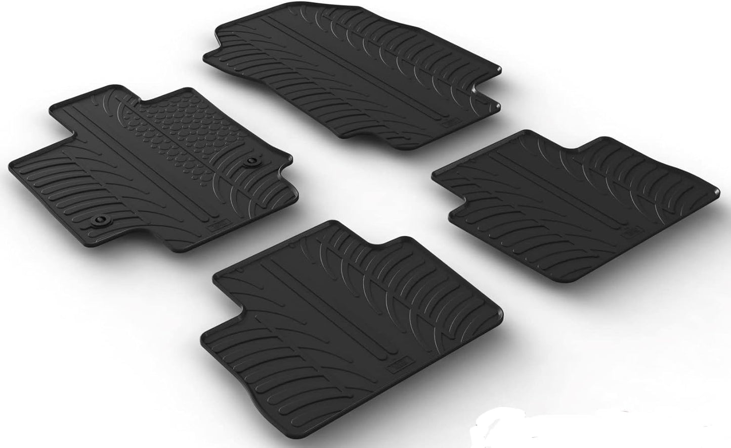 Gledring USA Custom Fit All-Weather Rubber Floor Mats Intended for Toyota RAV4 & Hybrid Floor mats for 2019-2023, No Trimming Required, Tailored Custom Fit, Protects from Rain, Mud & Snow