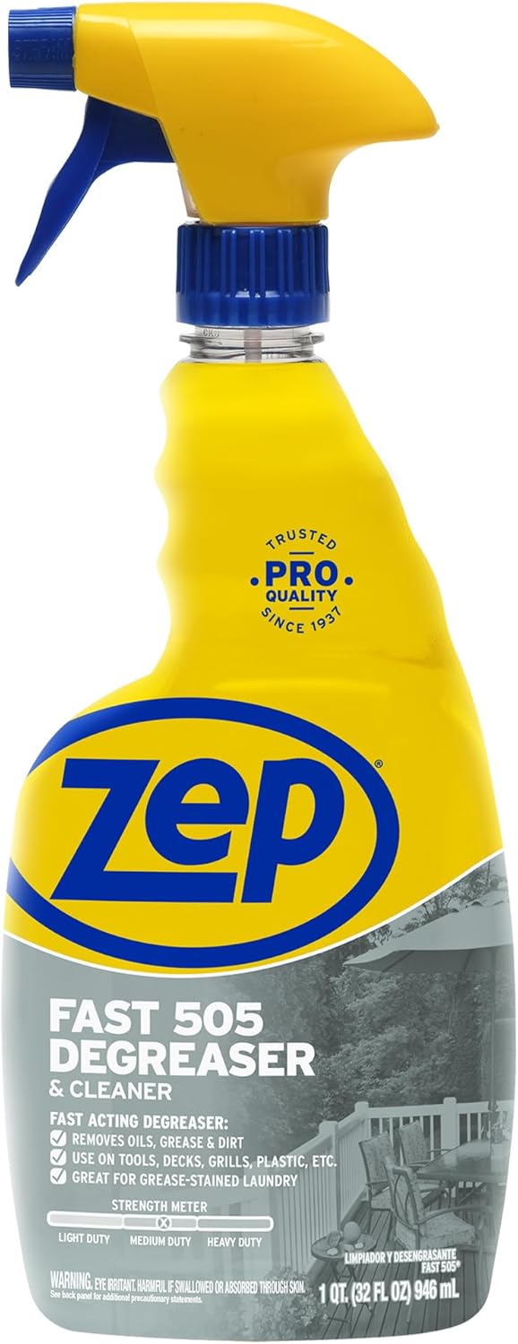 Zep Fast 505 Cleaner and Degreaser - 32 Ounce (Case of 12) - ZU50521 - Great for Grills, Plastics, Metal, and More!