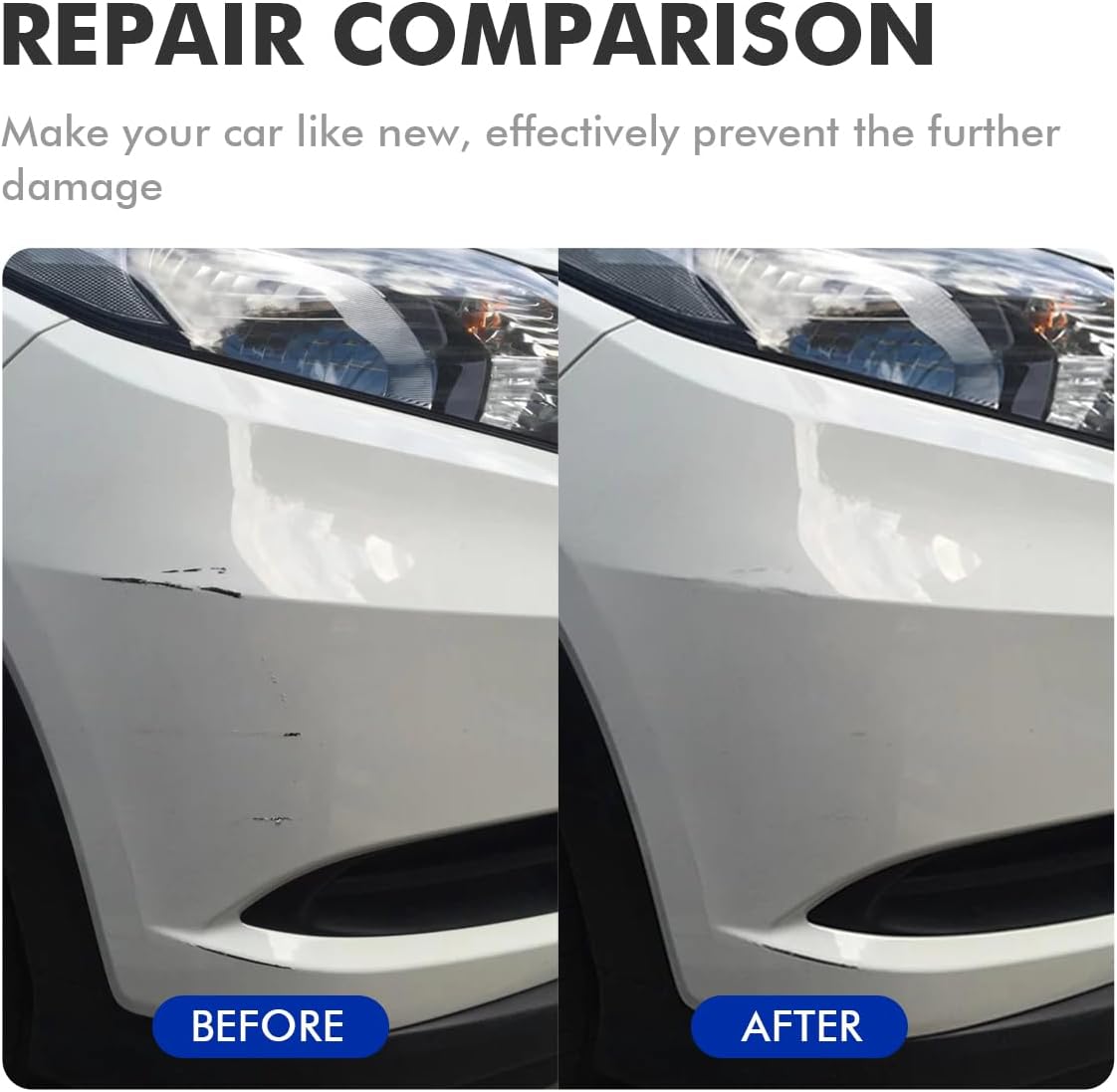 Ceramic White (WAW) Touch Up Paint Compatible with Hyundai, DIY Car Paint Scratch Repair, Automotive Paints, Quick & Easy Fix Scratch Repair for Elantra/Venue/Ioniq