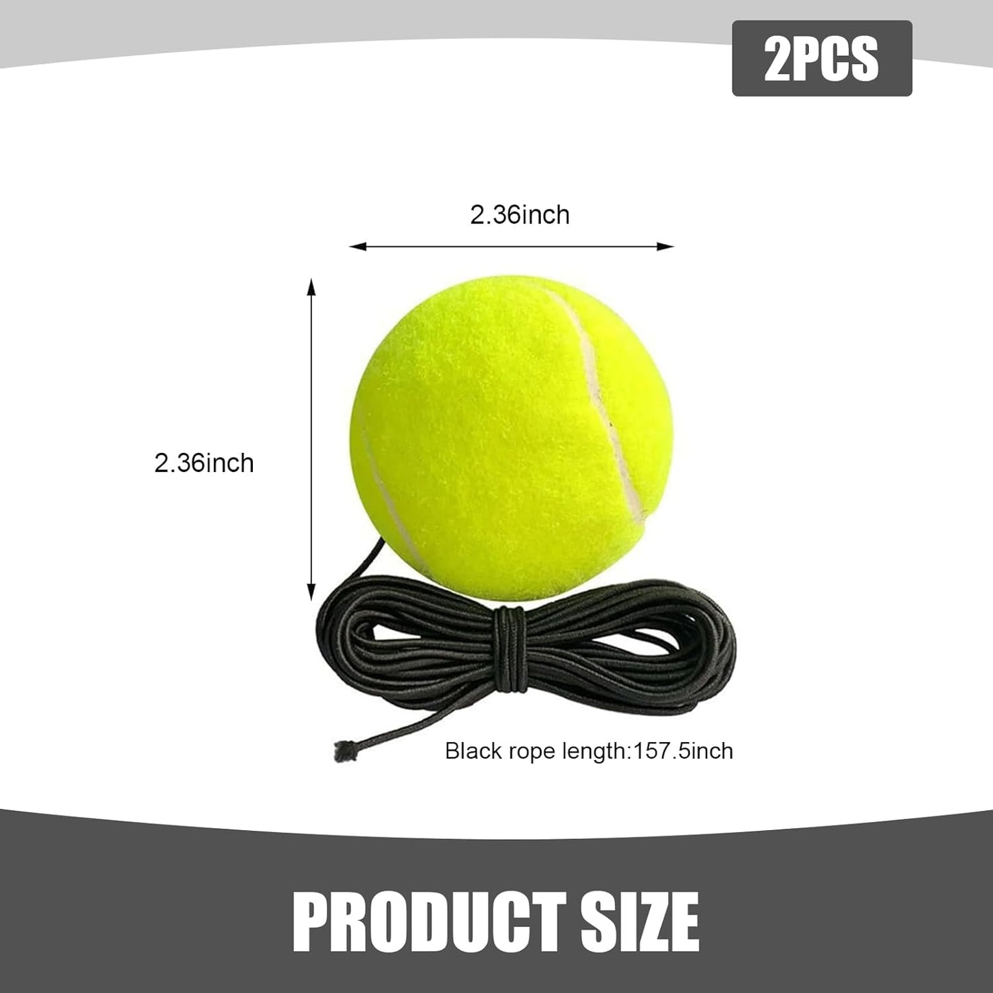 2PCS Garage Tennis Ball Parking Aid, Precise Car Stop Indicator with Non-Elastic String and Adjustment Buckle, Parking Stopper Assist for Garage Accessories