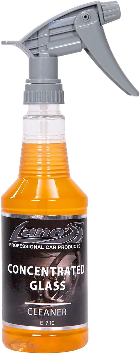 LANE'S Concentrated Auto Glass Cleaner- Window Cleaner, Windshield Cleaner- Removes Smoke Film, Fingerprints, and Smudges, Safe for All Glasses- 16 oz