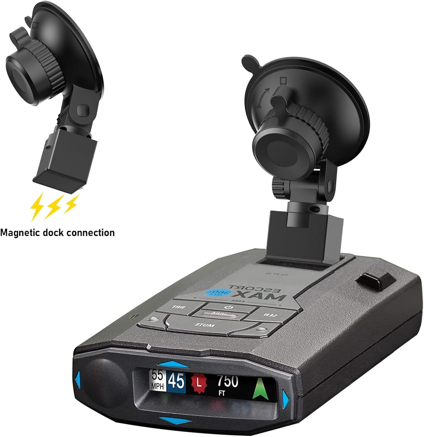 Suction Cup Mount,Windshield Car Mount,Radar Detector Suction Cup Holder,Suitable for Escort IX,IXc,Max 3, Max 4,Max 360 MKII,Max360C,2020 Max 360 Radar Models,W/EZ Magnet Connection