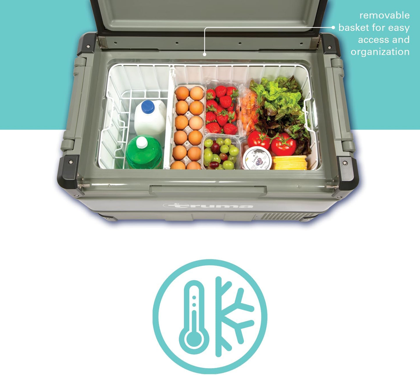 Truma C44 Portable Refrigerator/Freezer (11.5 Gal/46 QT): Single Zone 12/24V DC & 110V AC Power | Multi-Use for Car, Truck, RV, Events, Travel | Digital Display, App Control | Temp Range: -8°F to 50°F