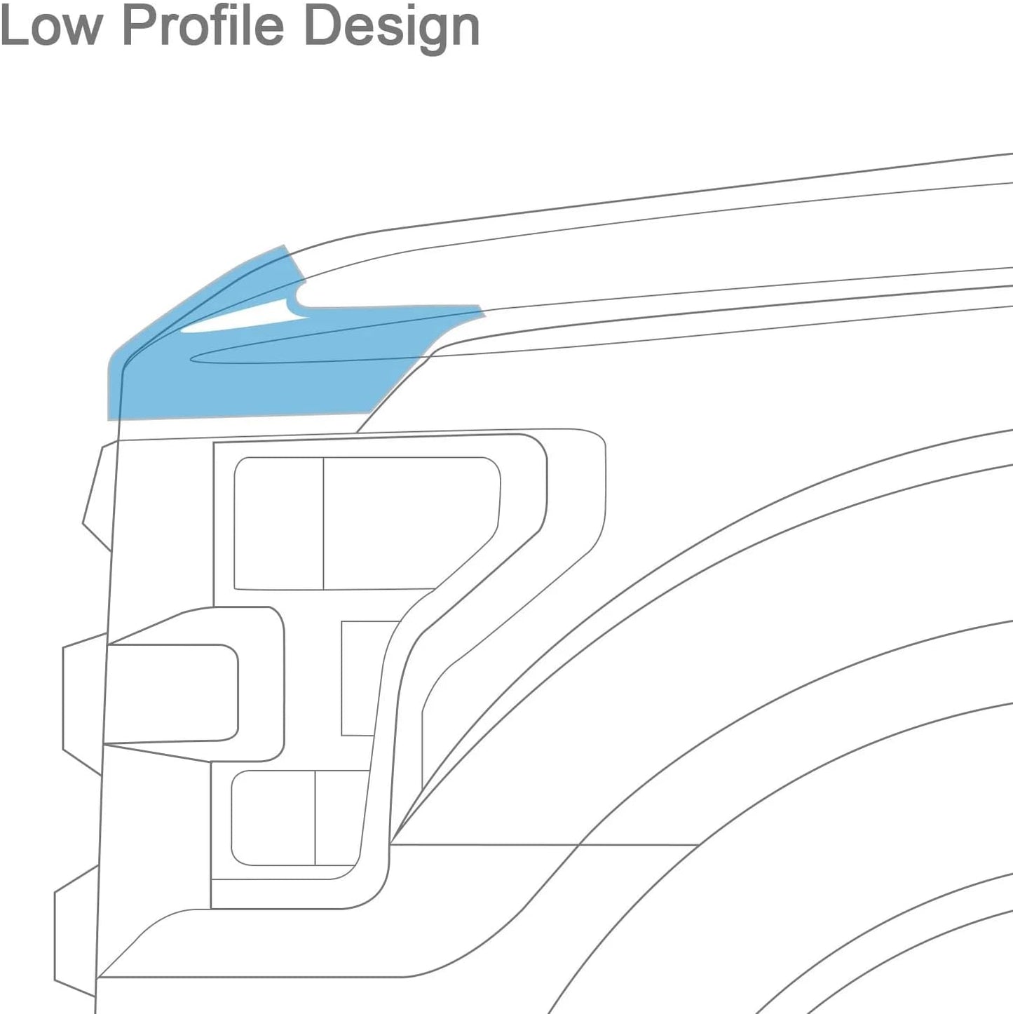 Auto Ventshade [AVS] Carflector Hood Shield / Protector | Fits 1998 - 2002 Honda Accord | Medium Profile Bug Deflector - 1 pc., Dark Smoke | 20942