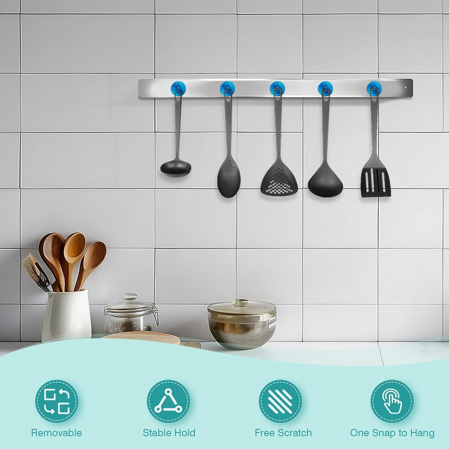 Neosmuk Magnetic Hooks, Cruise Ship Essentials, 100lb+ Heavy Duty Magnetic Hooks for Cruise Cabins, Refrigerator, Grill, Hanging, and Travel | Extra Strong Must-Haves Magnet Hook,RoyalBlue