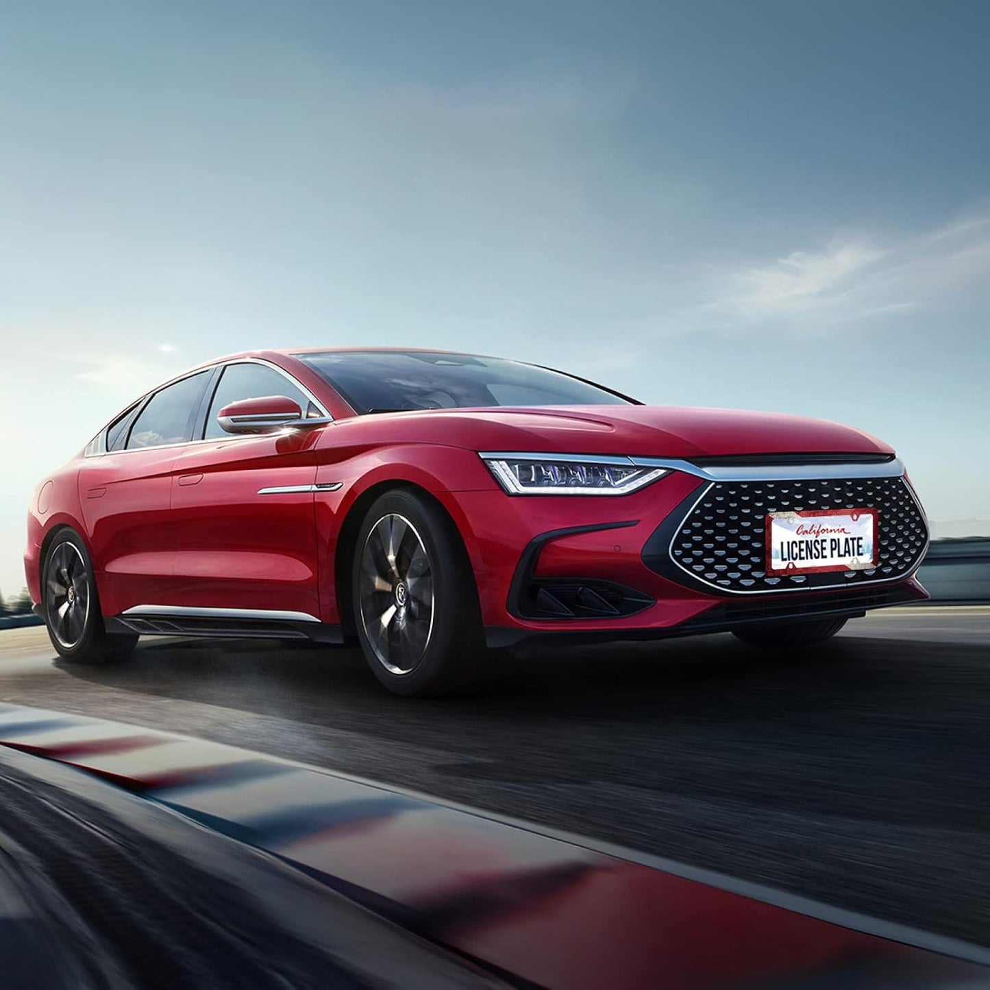 Vintage Dive Down Flag License Plate Diving Flag License Plate Stainless Steel Parts Funny License Plate Decorative with Screws Size 12.3" x 6.3" for Women Men