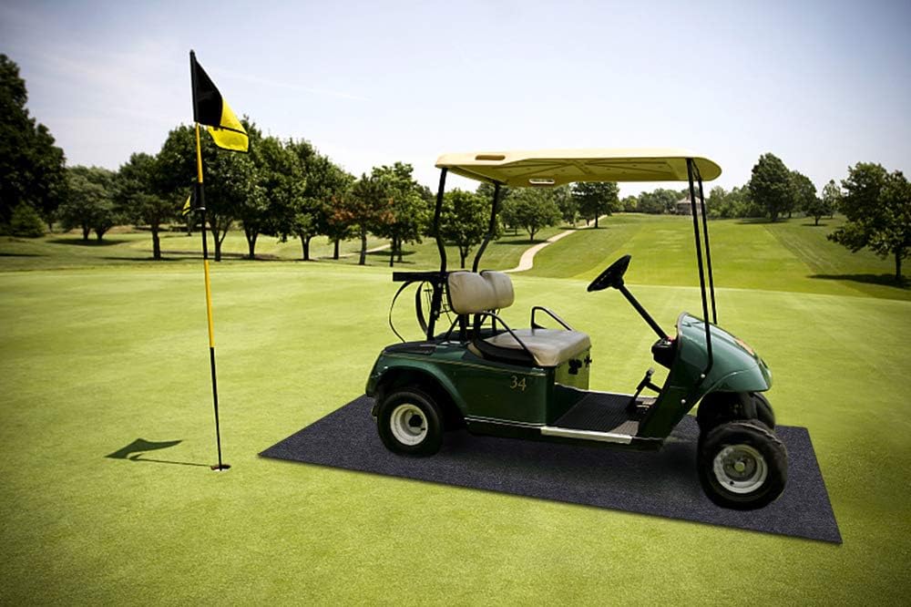 Motorcycle, Golf cart, Go-kart, Mountain Bike Floor Mat,Absorbent Fabric,Anti-slip and Waterproof Backing,Washable,Garage and Shop Parking Mats(8.7Feet x 7.6 Feet)