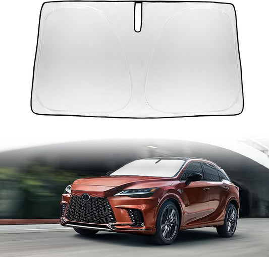Sunshade Windshield Sun Shade Custom Fit for 2023-2026 Lexus RX Windshield Cover for Lexus RX350 RX450 RX450H RX350H Front Window Sun Visor Shield 240T Reflective Foldable Protector Car Accessories